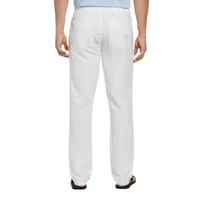 Cubavera 32" Inseam Linen Drawstring Mens Regular Fit Flat Front Pant