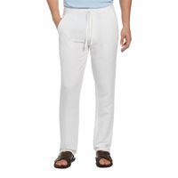 Cubavera 32" Inseam Linen Drawstring Mens Regular Fit Flat Front Pant