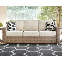 Signature Design by Ashley® Beachcroft Outdoor Sofa with Nuvella Cushions