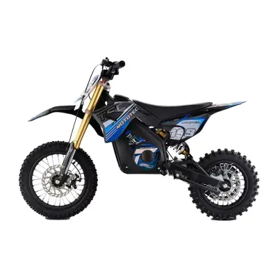 Mototec 36v Pro Electric Dirt Bike 1000w Lithium Blue Ride-On Car