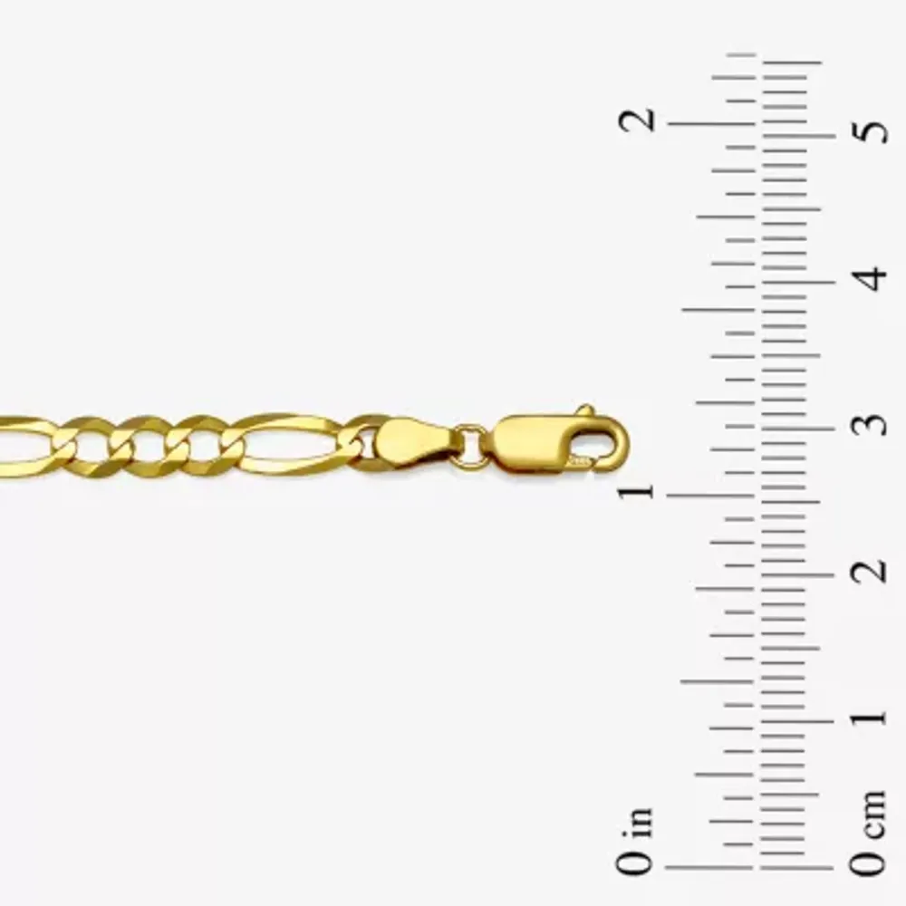 14K Gold Solid Figaro Chain Necklace