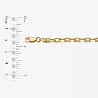 14K Gold Hollow Link Chain Bracelet