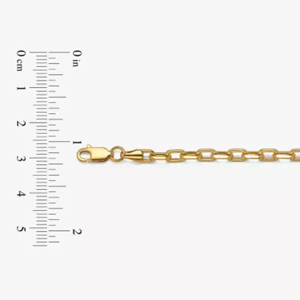 14K Gold 7.5 Inch Hollow Link Chain Bracelet
