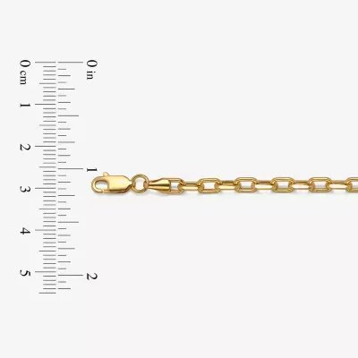 14K Gold Inch Hollow Link Chain Bracelet