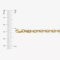 14K Gold 7.5 Inch Hollow Link Chain Bracelet