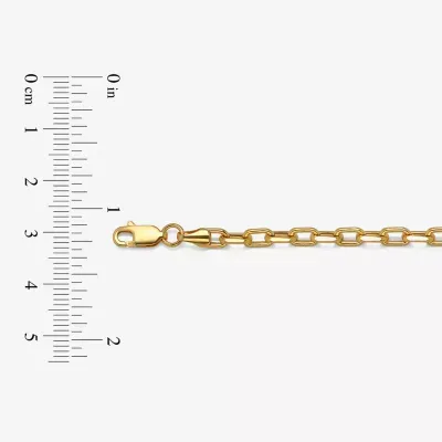 14K Gold 8 Inch Hollow Link Chain Bracelet