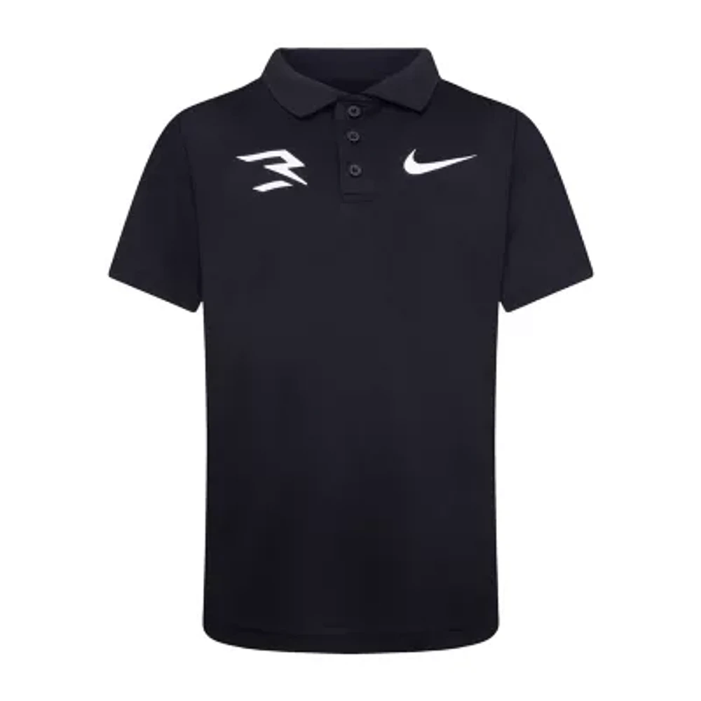 Nike 3BRAND by Russell Wilson Big Boys Short Sleeve Polo Shirt