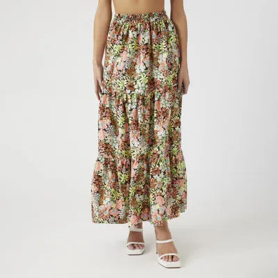 Forever 21 Floral Maxi Skirt Womens High Rise Maxi Skirt - Juniors