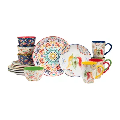 Certified International Sweet & Spicy 16-pc. Earthenware Dinnerware Set