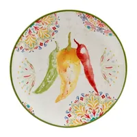 Certified International Sweet & Spicy 4-pc. Earthenware Salad Plate