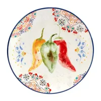 Certified International Sweet & Spicy 4-pc. Earthenware Salad Plate