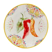 Certified International Sweet & Spicy 4-pc. Earthenware Salad Plate