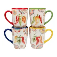 Certified International Sweet & Spicy 4-pc. Coffee Mug