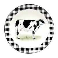 Certified International On The Farm 4-pc. Earthenware Salad Plate