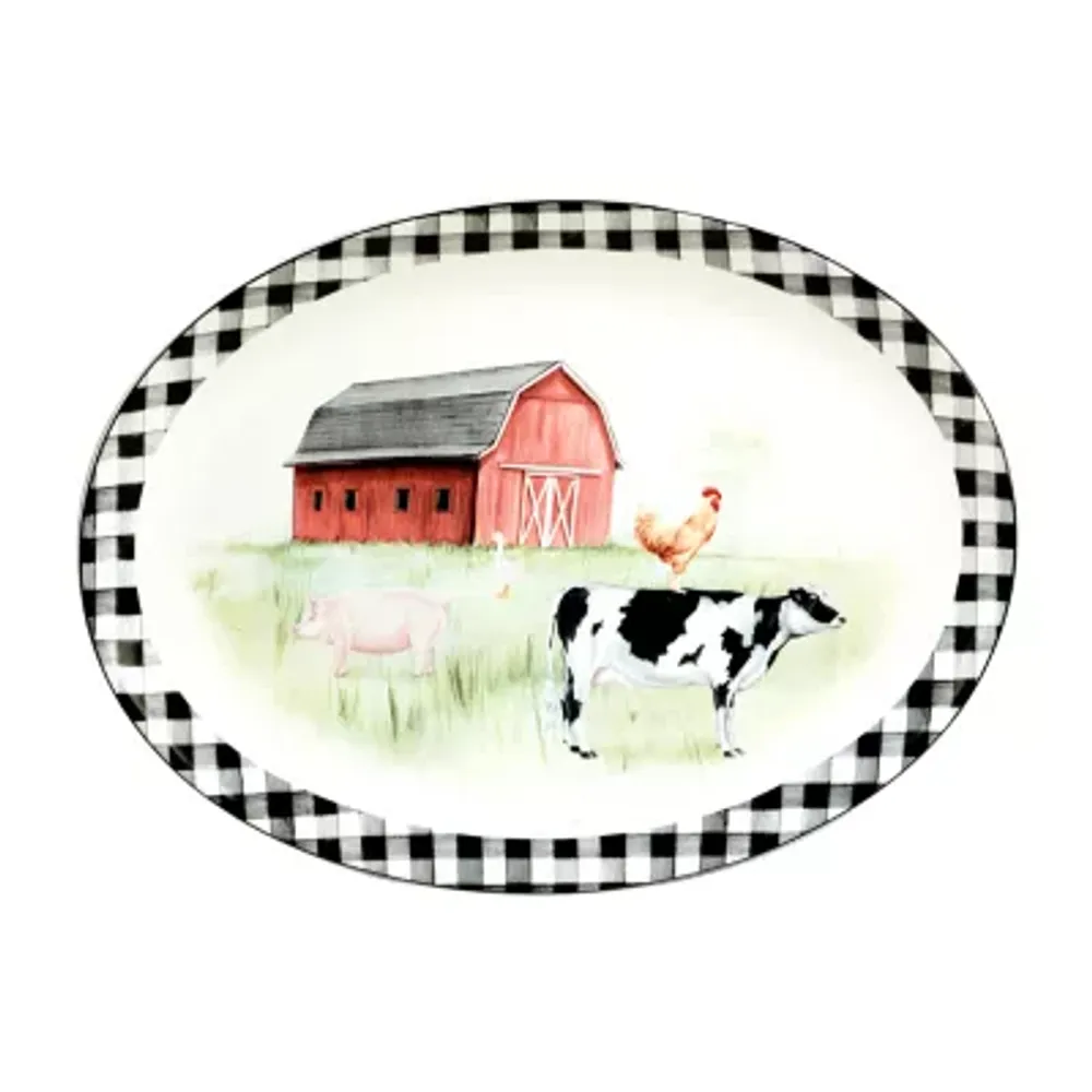 Certified International On The Farm Serving Platter