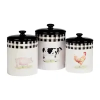 Certified International On The Farm 3-pc. Canister