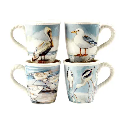 Certified International Shorebirds 4-pc. Coffee Mug