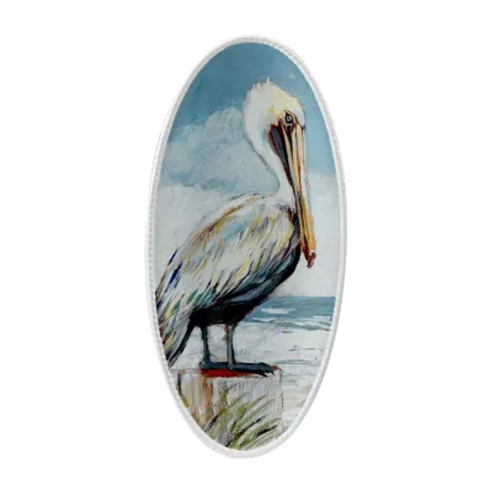 Certified International Shorebirds Serving Platter