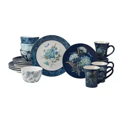 Certified International Bohemian Blue 16-pc. Earthenware Dinnerware Set