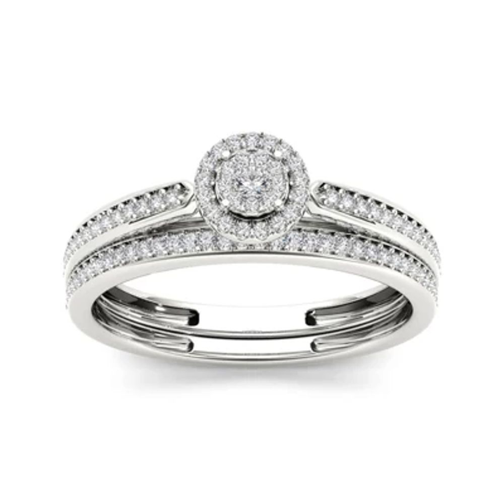 CT.T.W. Natural Diamond 10K Gold Bridal Ring Set