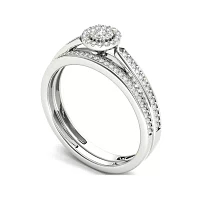 CT.T.W. Natural Diamond 10K Gold Bridal Ring Set