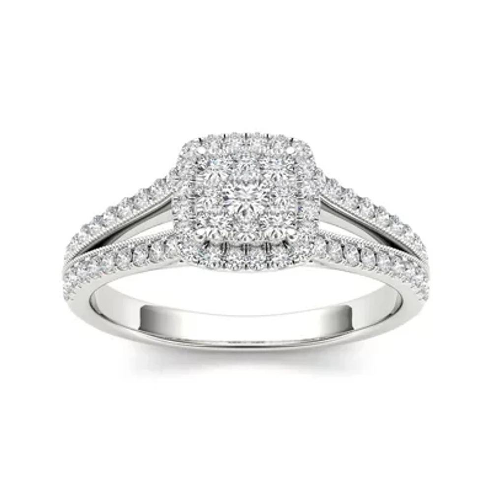 CT.T.W. Natural Diamond 10K Yellow Gold Engagement Ring