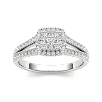 CT.T.W. Natural Diamond 10K Yellow Gold Engagement Ring