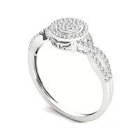 1/ CT.T.W. Natural Diamond 10K White Gold Engagement Ring