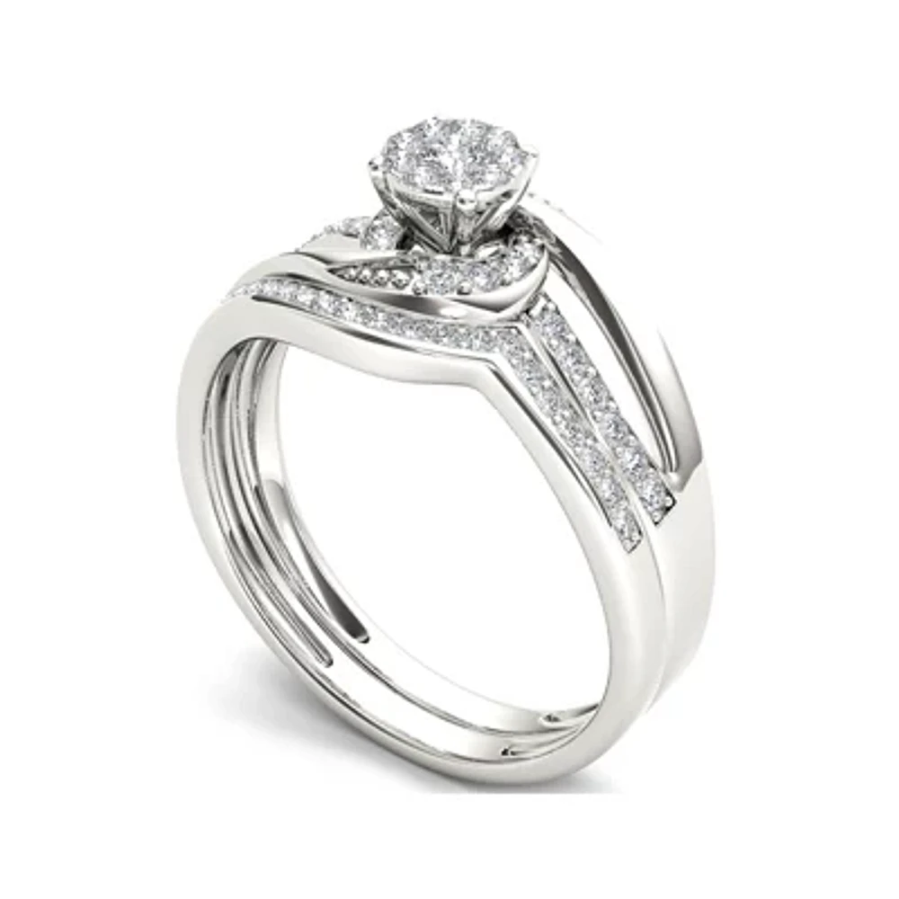 CT.T.W. Natural Diamond 10K Gold Bridal Set