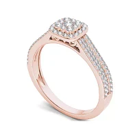 CT.T.W. Natural Diamond 10K Rose Gold Engagement Ring