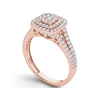 1/2 CT.T.W. Natural Diamond 10K Rose Gold Engagement Ring