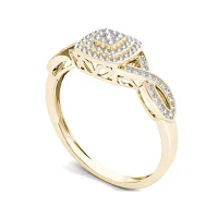 1/4 CT.T.W. Natural Diamond 10K Yellow Gold Engagement Ring