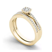 1/4 CT.T.W. Natural Diamond 10K Yellow Gold Engagement Ring