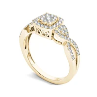 1/2 CT.T.W. Natural Diamond 10K Yellow Gold Engagement Ring