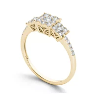 1/2 CT.T.W. Natural Diamond 10K Yellow Gold Engagement Ring