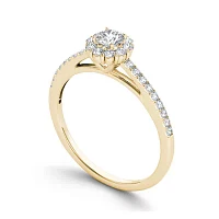 CT.T.W. Natural Diamond 10K Yellow Gold Engagement Ring