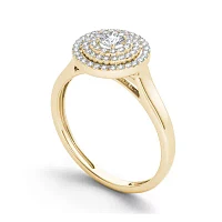 1/2 CT.T.W. Natural Diamond 10K Yellow Gold Engagement Ring