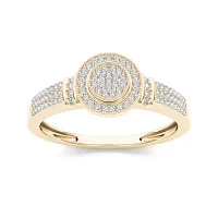 1/3 CT.T.W. Natural Diamond 10K Yellow Gold Engagement Ring