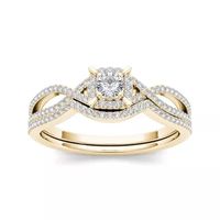 1/3 CT.T.W. Natural Diamond 14K Yellow Gold Engagement Ring