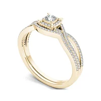 1/3 CT.T.W. Natural Diamond 14K Yellow Gold Engagement Ring