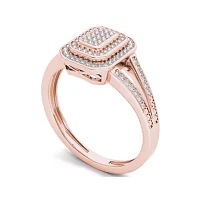 1/4 CT.T.W. Natural Diamond 10K Rose Gold Engagement Ring