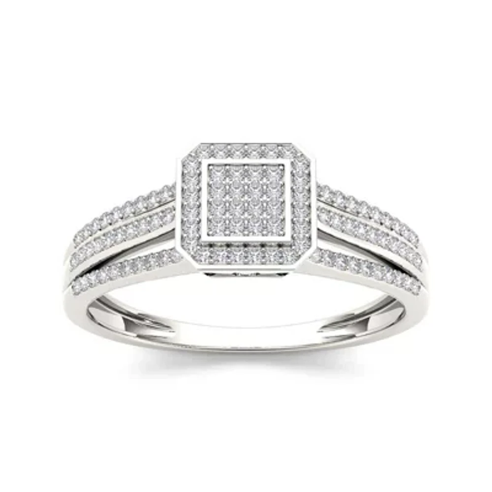 CT.T.W. Natural Diamond 10K Gold Engagement Ring