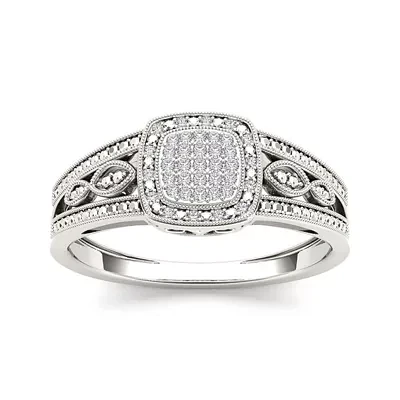 CT.T.W. Natural Diamond 10K Gold Engagement Ring