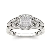 CT.T.W. Natural Diamond 10K Gold Engagement Ring