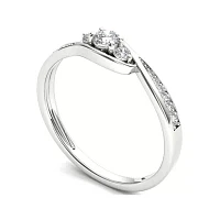 1/ CT.T.W. Natural Diamond 10K Gold 3-Stone Engagement Ring