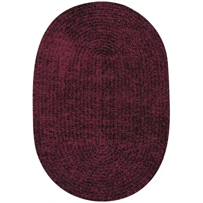 Better Trends Chenille Braid Oval Accent Rug