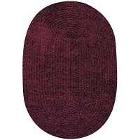 Better Trends Chenille Braid Oval Accent Rug