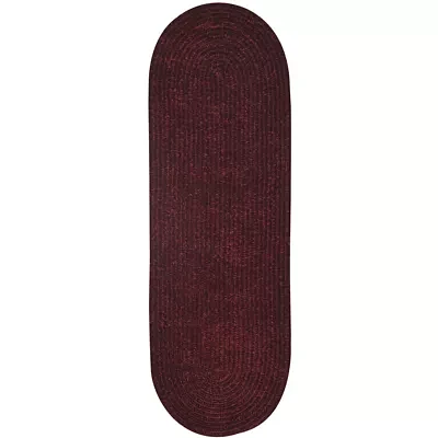 Better Trends Chenille Braid Oval Runner Rug