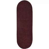 Better Trends Chenille Braid Oval Runner Rug