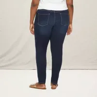 a.n.a-Plus Womens High Rise Button Fly Skinny Jean